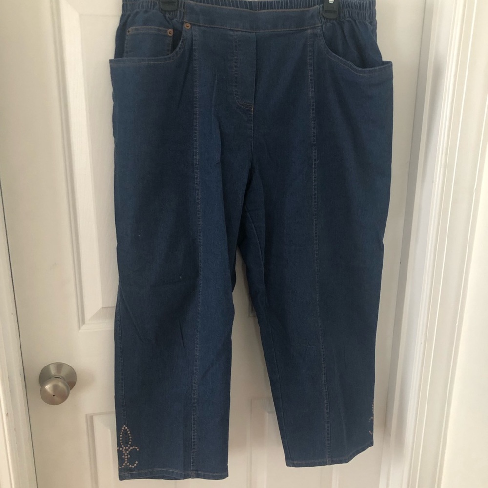 Women’s XL Cathy Daniels elastic waist jeans